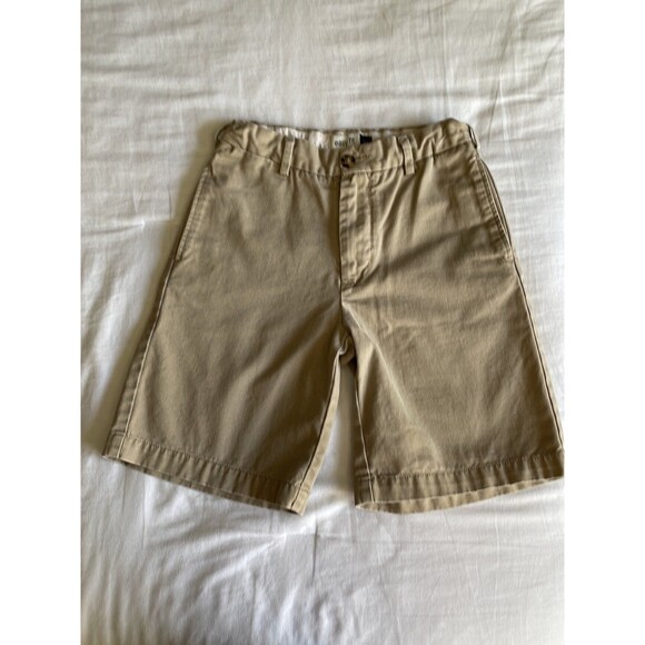 Gap boys shorts 12 regular khaki adjustable waist flat front school uniform - Picture 1 of 7